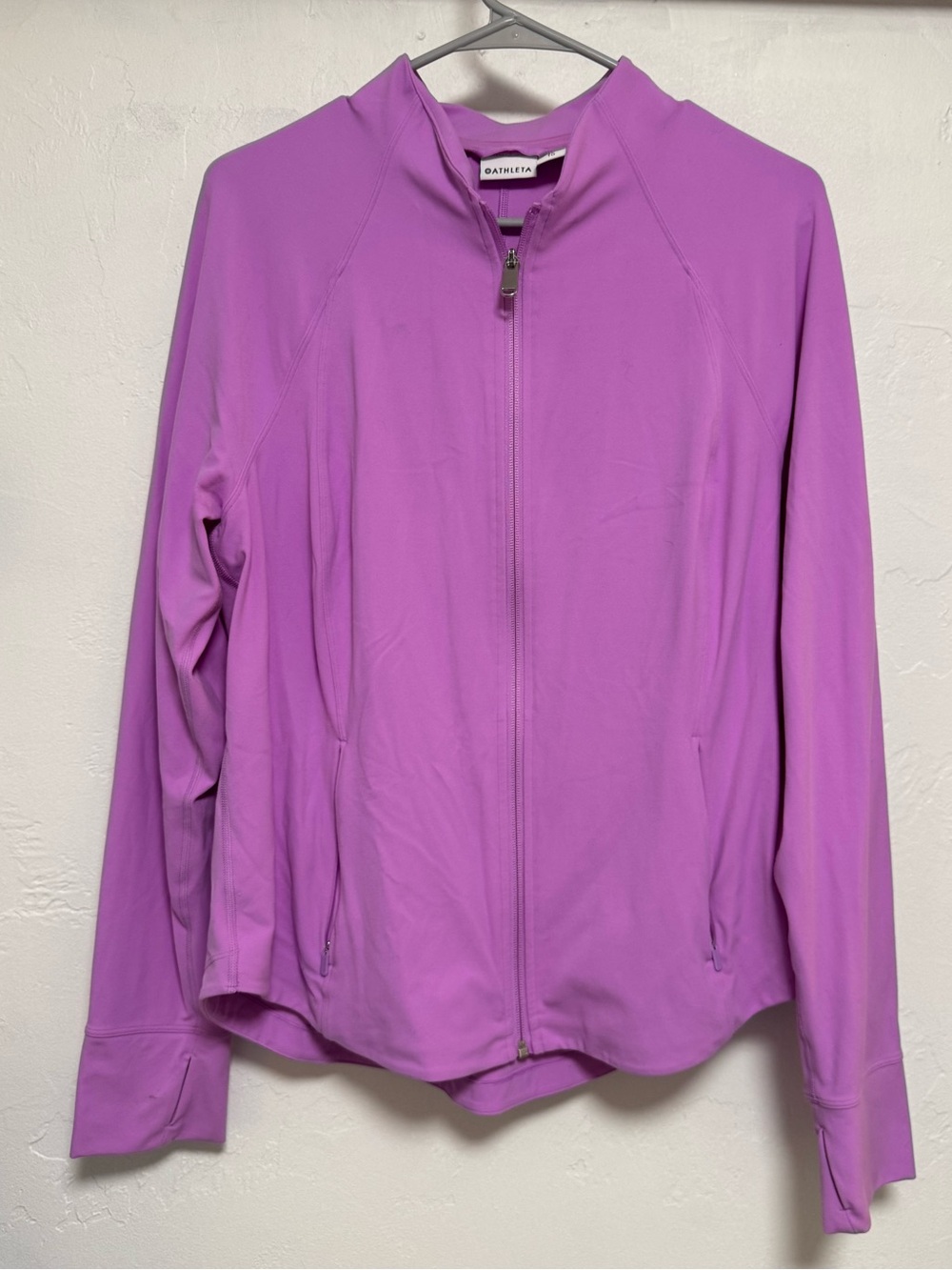 Athleta Lavender Athletic Full-Zip Jacket